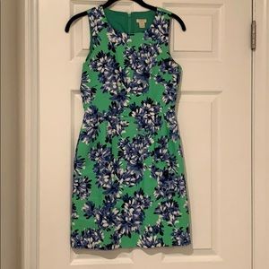 Floral J Crew sheath dress